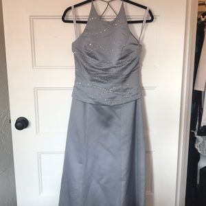 Floor Length Gown Silver